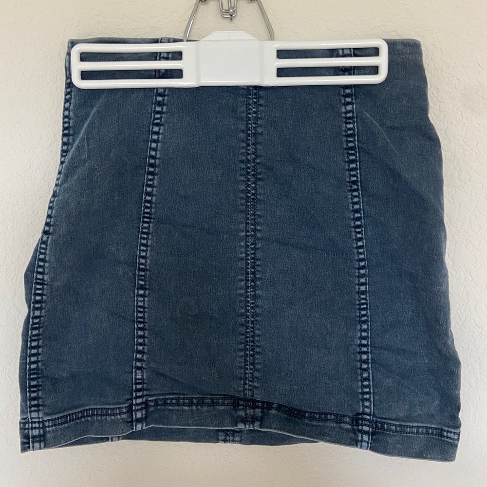 Free People Bodycon Miniskirt in Dark Grey